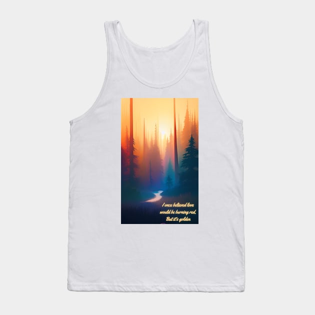 Love is Golden Forest Tank Top by Starcat31